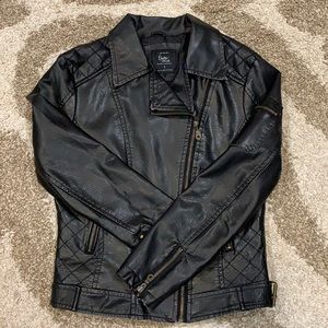 Cotton On Faux Leather Moto Jacket 
Size SMALL